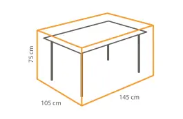 Outdoor Covers Tafel beschermhoes | 145x105x75cm