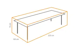 Outdoor Covers Tafel beschermhoes | 225x105x75cm