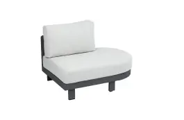 Ovalen bankdeel Tulum | Black & Beige