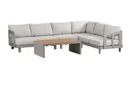 Hoek loungeset Tulum | 5-delig | Camel