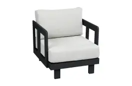 Loungestoel Tulum | Black & Beige