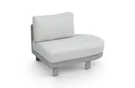 Ovale bankdeel Tulum | Camel & Beige