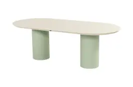Tuintafel Valencia 220x100cm | Soft Green & Beige | Hartman