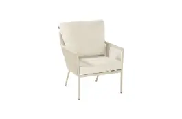 Lounge dining stoel Zaragoza | Sand | Aluminium en Rope | Hartman