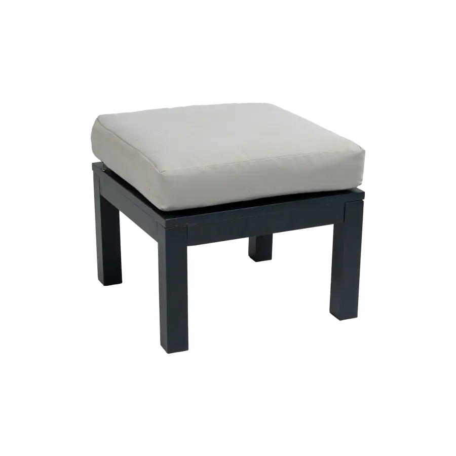 Hocker Bezano | Matt Black/Off White | Aluminium