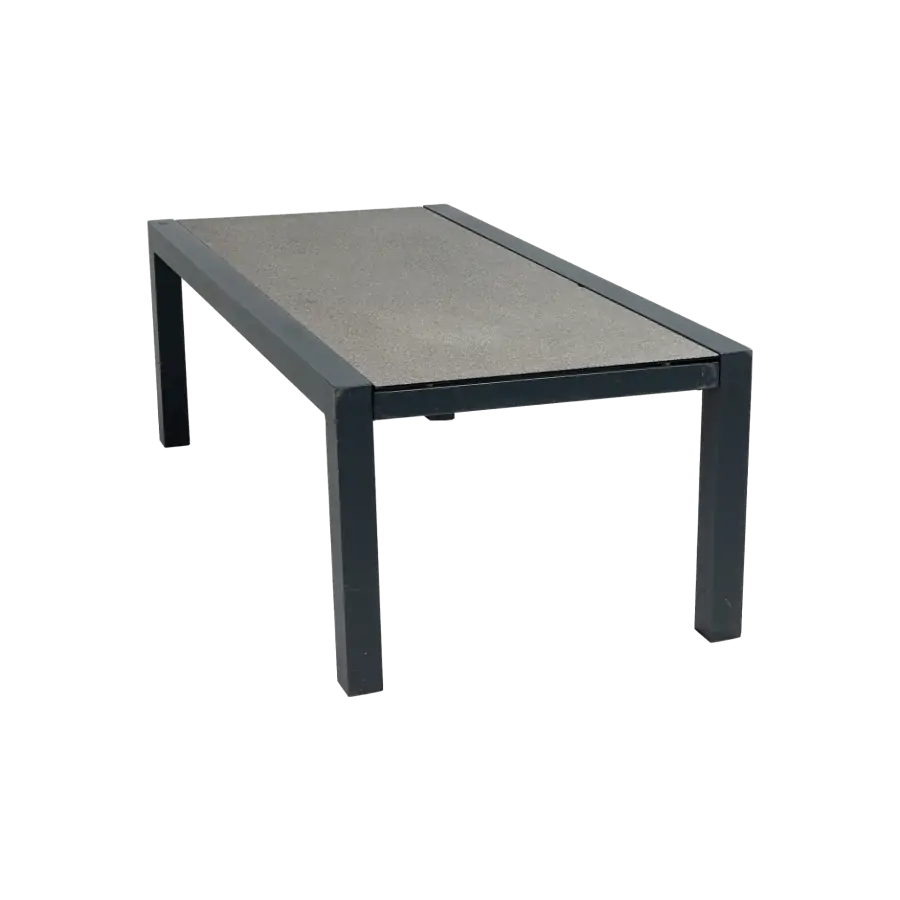 Loungetafel Bezano 120x60cm | Matt Black | Aluminium