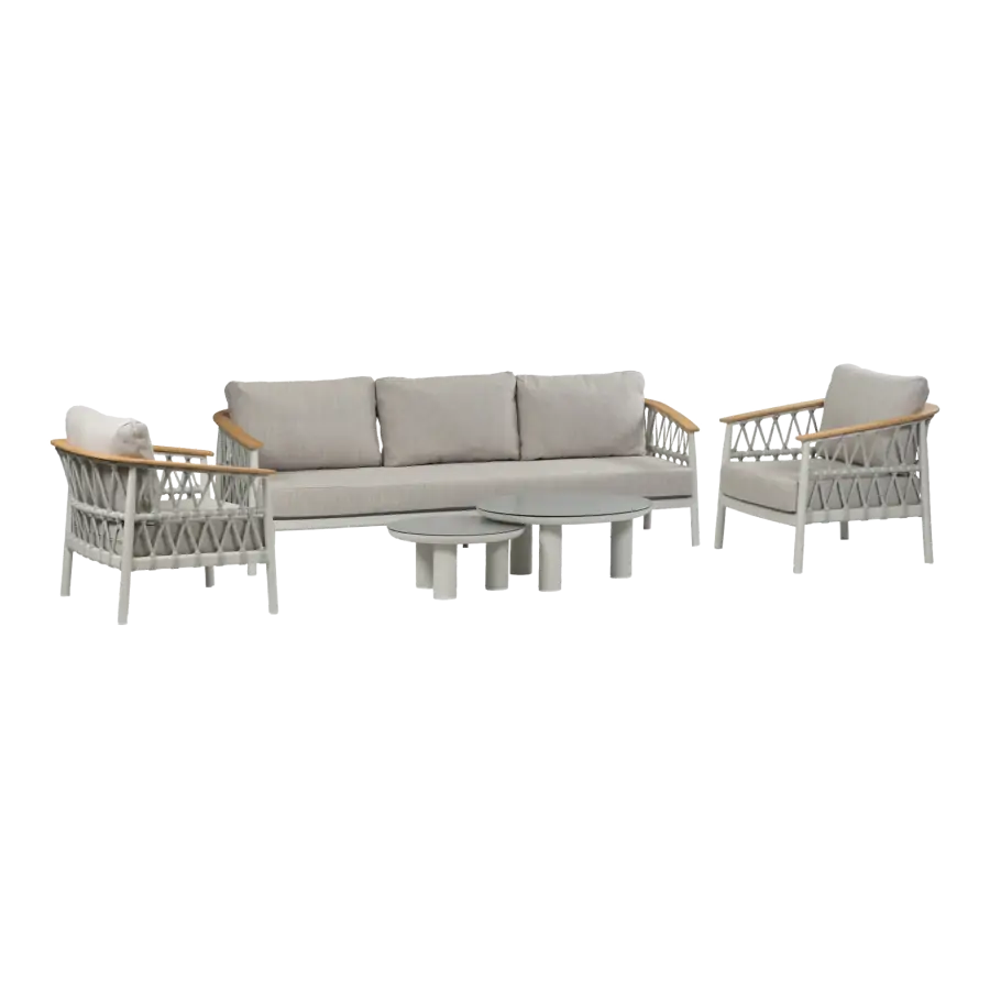 Capri-Naturel-Loungeset-Luxueus-modern-pure luxe-cream-4-seizoenen-tuinmeubelen