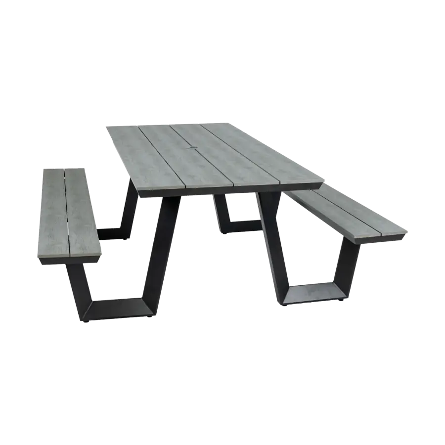 Picknicktafel Coffee Bay | Grey | Aluminium & Polywood
