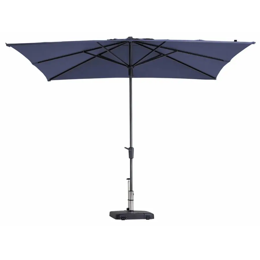 Madison Parasol | Syros Luxe Square | Safier Blue | 280x280cm