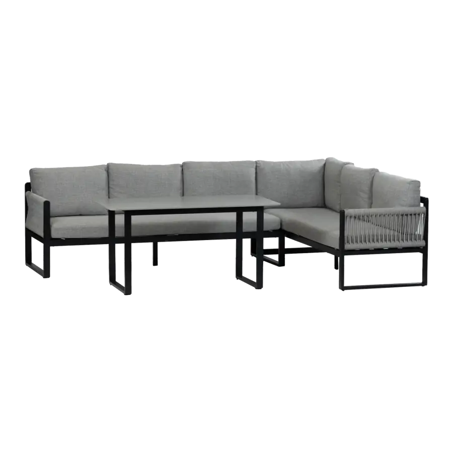 Reims-Black-hoge loungeset-dining-modern-rope-luxe-4-seizoenen-tuinmeubelen