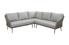 Hoek Loungebank Alezio | 3-delig | Latte & Camel