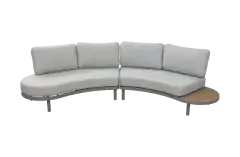 Loungebank Bari | 2-Delig | Beige & Camel