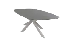 Dining tuintafel Barletta 240x115cm | Desert Pearl/Camel | Aluminium & Kunststof