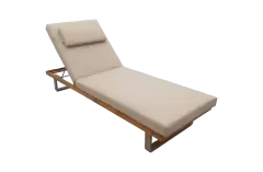 Ligbed Bastan | Sand/Sable | Aluminium & Acaciahout
