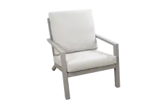 Loungestoel Bezano | Taupe & Champagne | Aluminium 