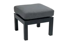 Hocker Bezano | Matt Black/Grey | Aluminium