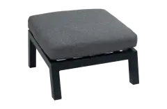 Voetenbank Bezano | Matt Black/Grey | Aluminium