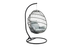 Hang Ei Coco | Grey & Black | Rope & Aluminium 