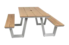 Picknicktafel Coffee Bay | Champagne | Aluminium & Tecon Teak  