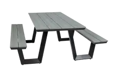 Picknicktafel Coffee Bay | Grey | Aluminium & Polywood