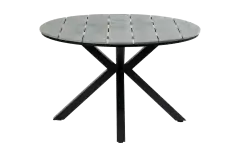 Ronde tuintafel Cyprus &oslash;120cm | Grey | Polywood & Aluminium