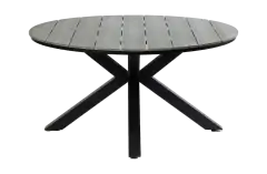 Ronde tuintafel Cyprus ø150cm | Grey | Polywood & Aluminium