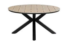 Ronde tuintafel Cyprus ø150cm | Wood | Polywood & Aluminium