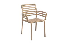Stapelbare tuinstoel Doga | Kunststof | Cappuccino