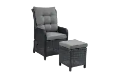 Dublin tuinstoel verstelbaar | Black + Hocker 40x40 | Black