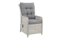 Verstelbare tuinstoel Dublin | Mystic Grey | Wicker