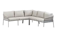 Hoek Loungebank Elvira | Camel & Beige