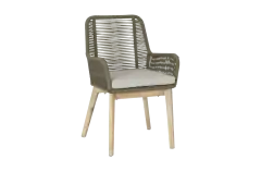 Dining tuinstoel Paduga | Groen | Rope