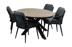 5delige-4persoons-tuinset-isabel-wood-buitentafel-4-seizoenen-tuinmeubelen