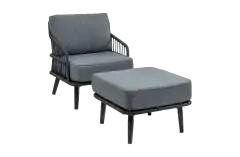 Isabel Loungestoel | Black + Isabel Hocker Black