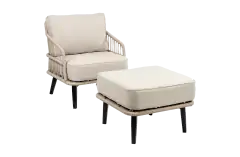 Isabel Loungestoel | Sand + Isabel Hocker Sand