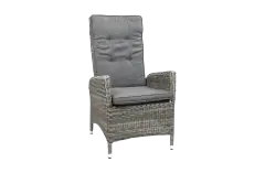 Verstelbare tuinstoel Kos | Ash Grey | Wicker