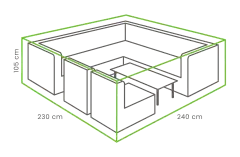 Outdoor Covers Loungeset beschermhoes | 240x235x105cm