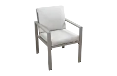 Dining tuinstoel Lumo | Beige/Camel | Aluminium & Rope