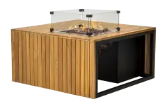 Vuurtafel Mida 90x90cm | Black | Enjoyfires