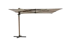 Madison Parasol | Braga | Champagne & Teak | 355x300cm