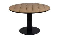 Ronde tuintafel Tower 120&oslash;cm | Black & Tecon Teak