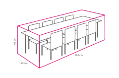 Outdoor Covers Tuinset beschermhoes | 285x180x95cm