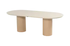Tuintafel Valencia 220x100cm | Cappuccino & Beige | Hartman