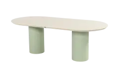 Tuintafel Valencia 220x100cm | Soft Green & Beige | Hartman