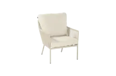 Lounge dining stoel Zaragoza | Sand | Aluminium en Rope | Hartman