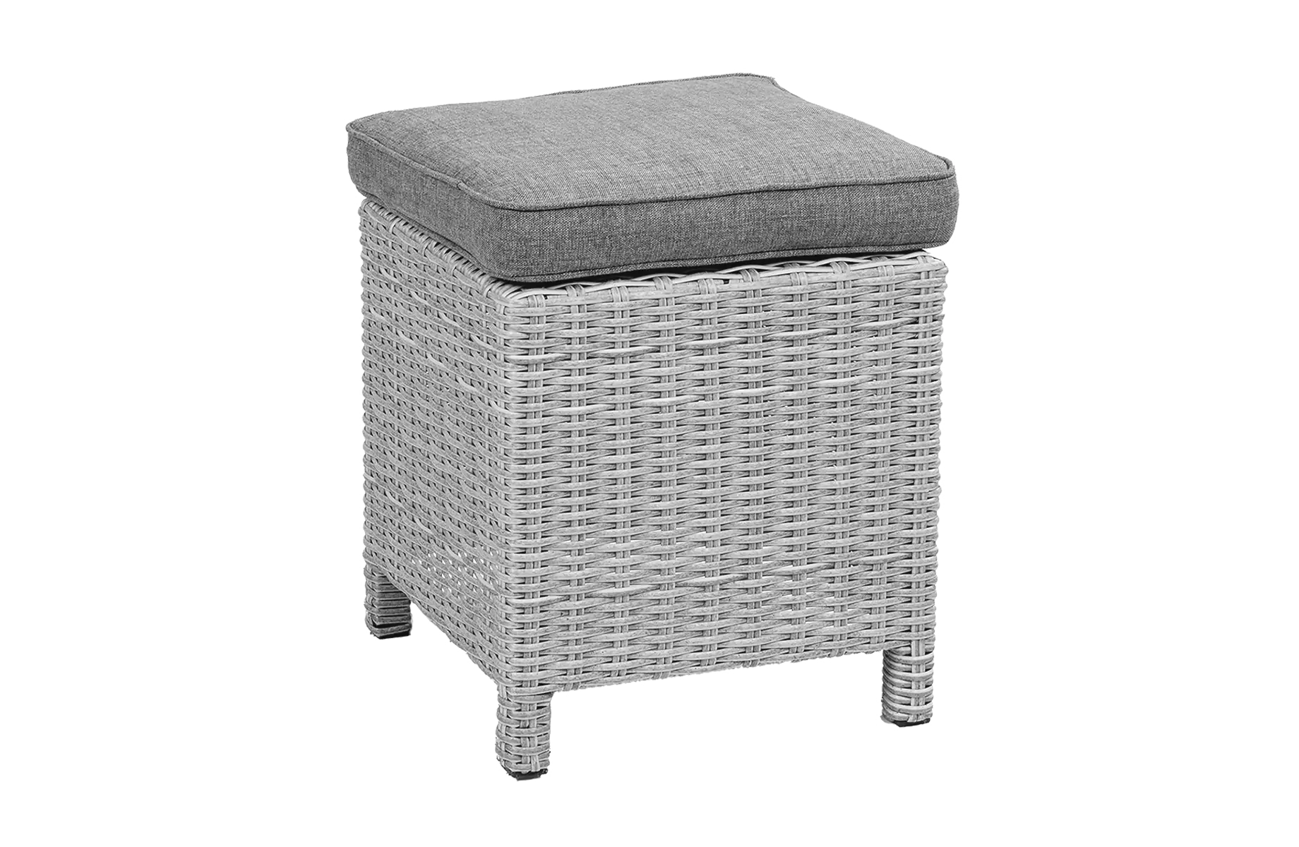 Hocker Dublin 40x40cm | Mystic Grey | Wicker