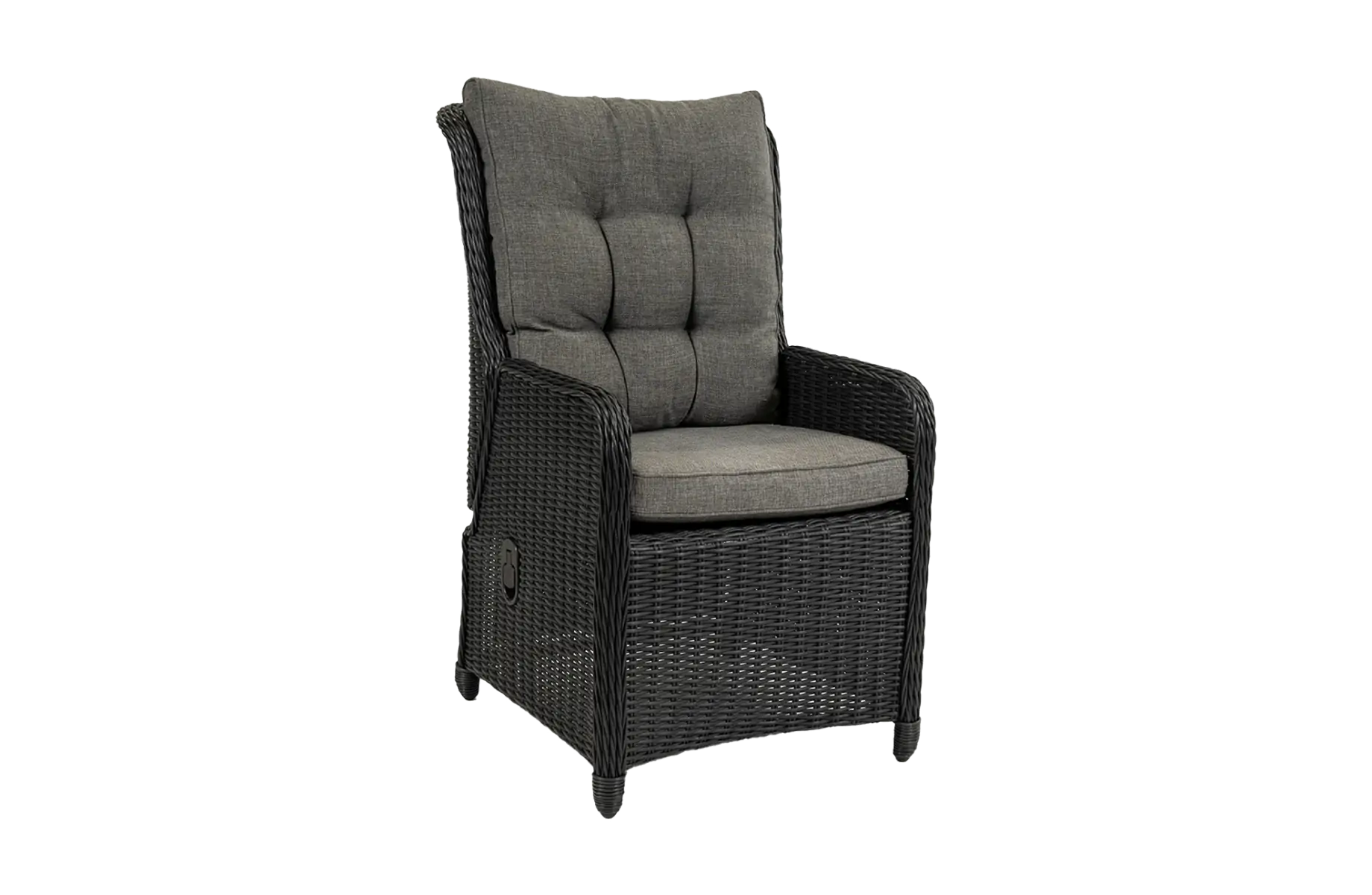 Verstelbare tuinstoel Dublin | Black | Wicker - SHOWROOM