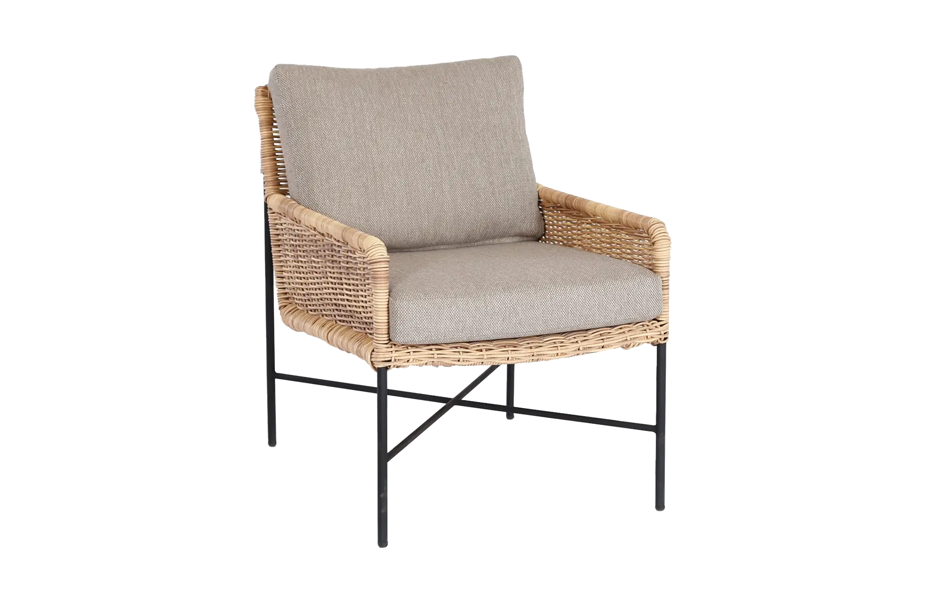 Loungestoel Estoril | Black & Beige