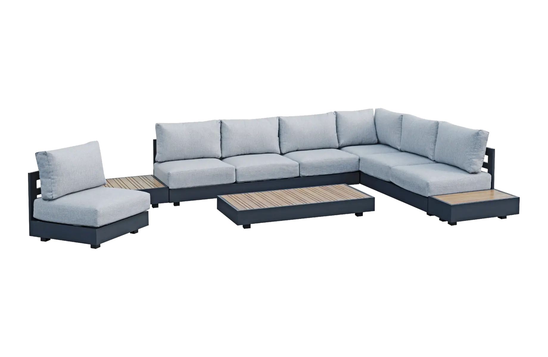 fosega-moderne-aluminium-hoek-loungeset-hout-look-bijzettafel-4-seizoenen-tuinmeubelen