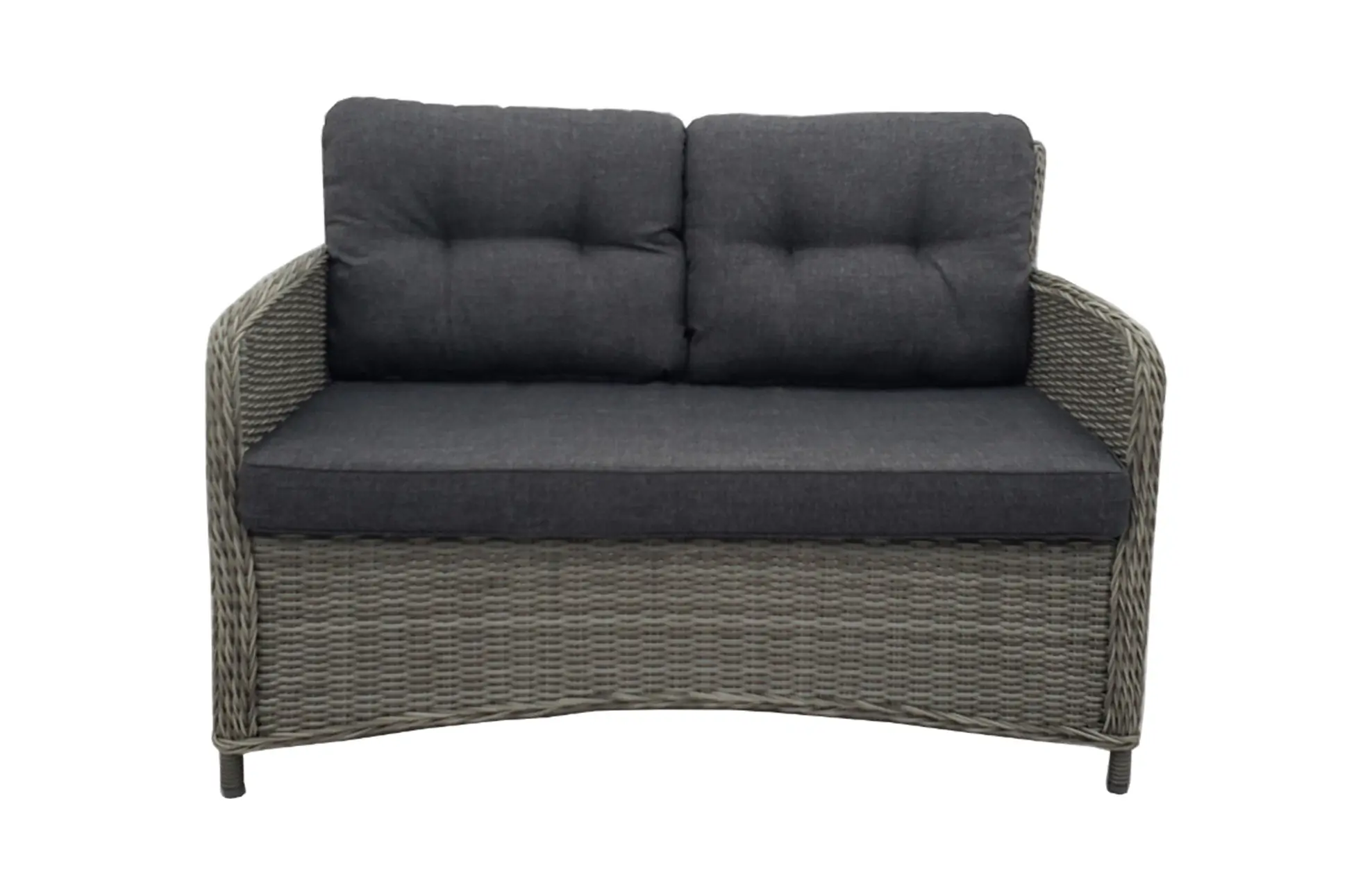 Loungebank Leone | 2-persoons | Graphite | Wicker | Eurofar